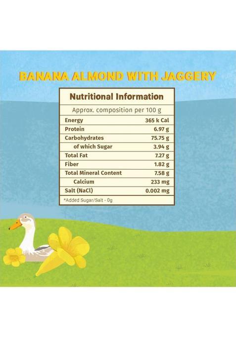 Tots And Moms Choco Almond With Jaggery | Banana Almond With Jaggery 500 G (Pack Of 2)