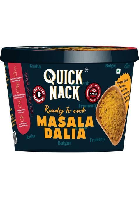 Quick Nack Masala Dalia – Spicy & Healthy Instant Meal, No Preservatives, 8-Minute Cooking&nbsp;&nbsp;(67.5 G)