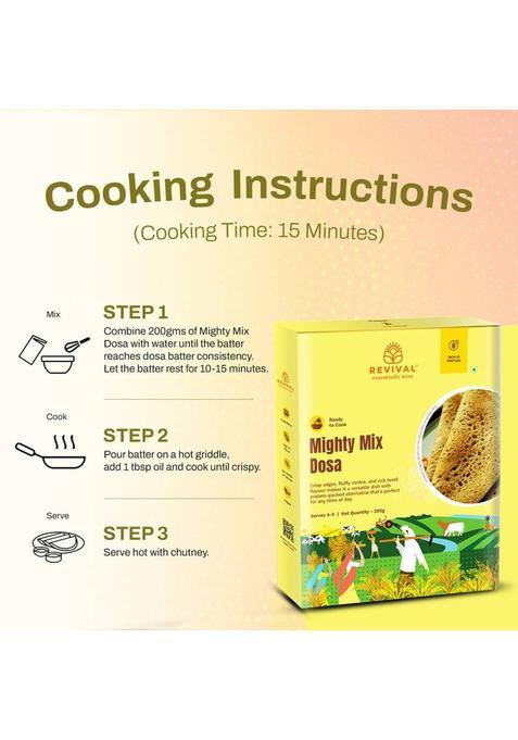 Revival Millet Briyani Mix & Mighty Mix Dosa 200 G (Pack Of 2)