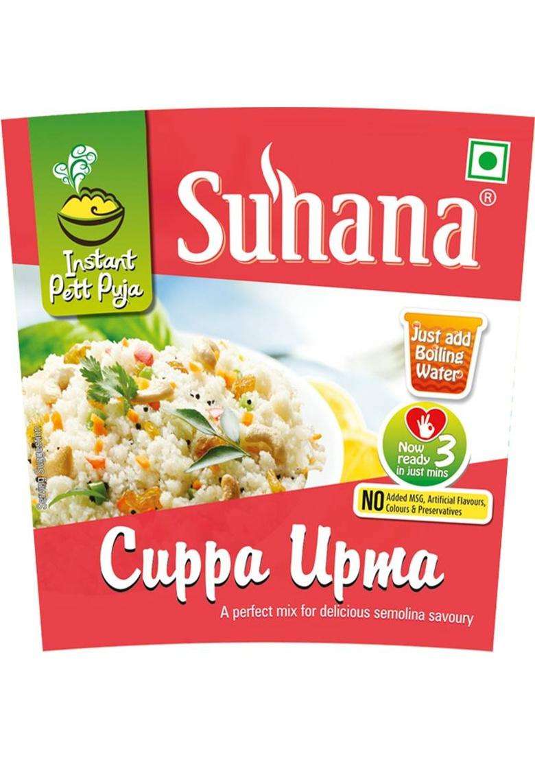Suhana Cuppa Upma Ready To Eat Instant Breakfast (70 G Each) 350 G&nbsp;&nbsp;(Pack Of 5) - Indya