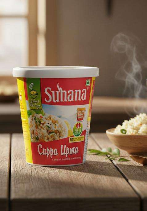 Suhana Cuppa Upma Ready To Eat Instant Breakfast (70 G Each) 350 G&nbsp;&nbsp;(Pack Of 5)