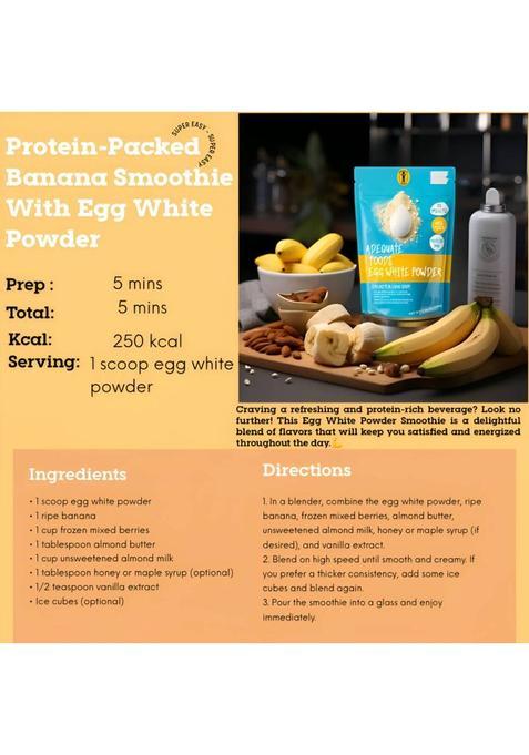 Adequate Foods Egg White Powder & Scrambled Egg Mix-Nutritious And Gluten-Free 2 Min Breakfast 500 G (Pack Of 2)