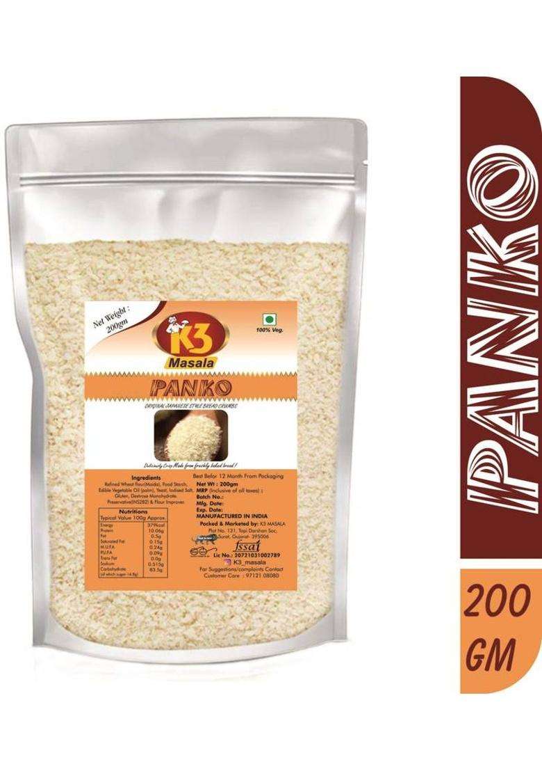Green Piece Panko Original Japanese Style Bread Crumbs. (200Gm X 1) 200 G - Indya