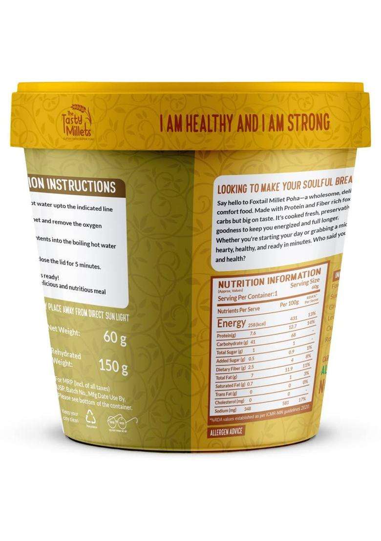 Thetastymillets The Tasty Millets Poha&nbsp;&nbsp;(3 Pieces) - Indya