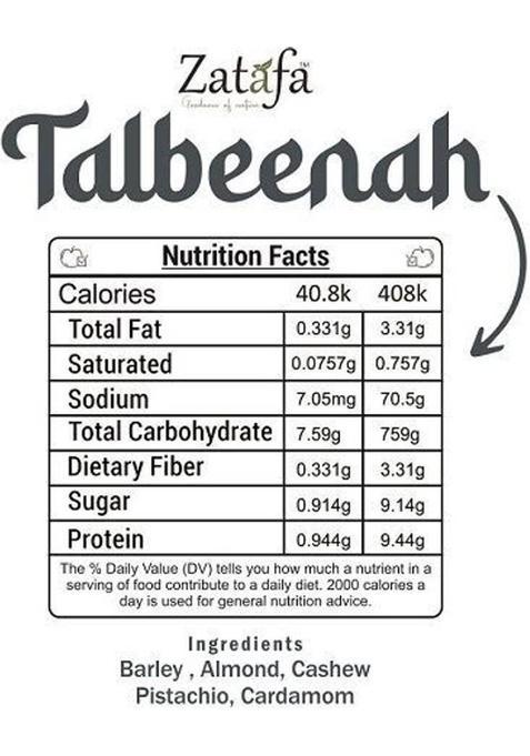 Zatafa Talbina With Mix Dry Fruits, Healthy & Natural Breakfast Cereal, Sunnah Food 500 G