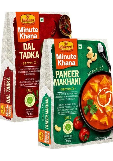 Haldiram'S Paneer Makhani And Dal Tadka (Combo Pack)&nbsp;&nbsp;(600 G)