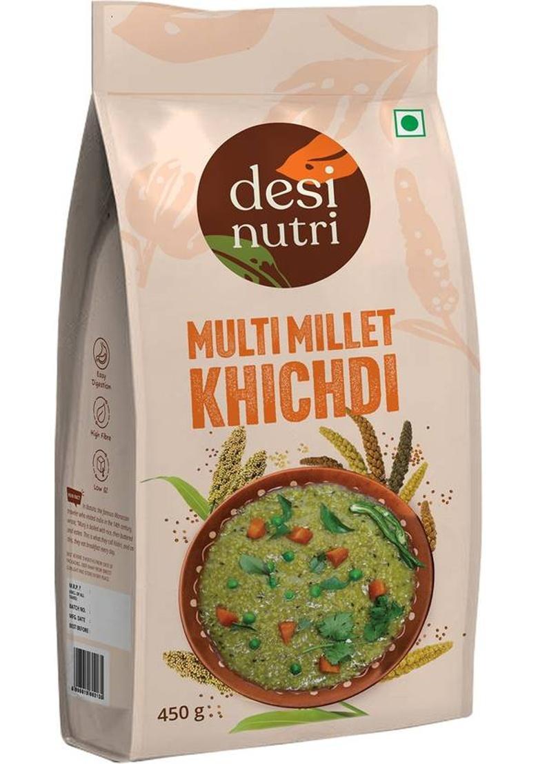 Desi Nutri By Skandhanshi Agro Foods Private Limited Multi Millet Khichdi Mix | Easy & Ready To Cook (450 G)