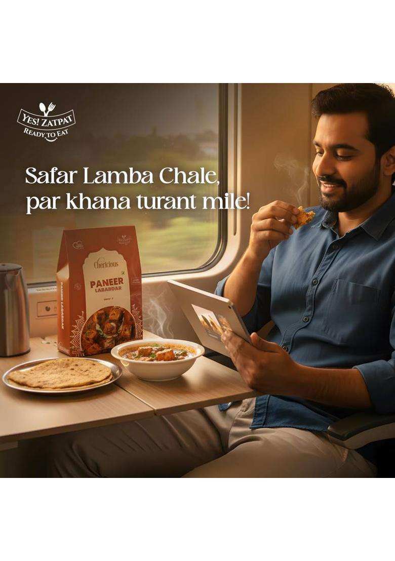 Chericious Ready To Eat Jain Paneer Lababdar (Re.Hy.Wt. 300 Gms), No Preservatives, Healthy&nbsp;&nbsp;(90 G) - Indya