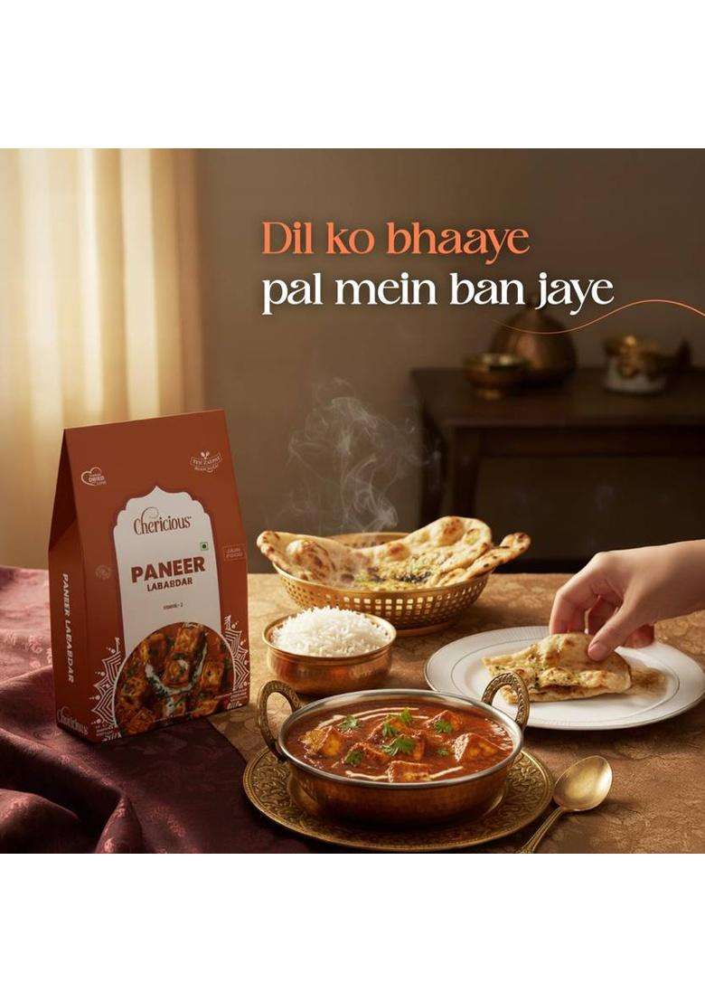 Chericious Ready To Eat Jain Paneer Lababdar (Re.Hy.Wt. 300 Gms), No Preservatives, Healthy&nbsp;&nbsp;(90 G) - Indya