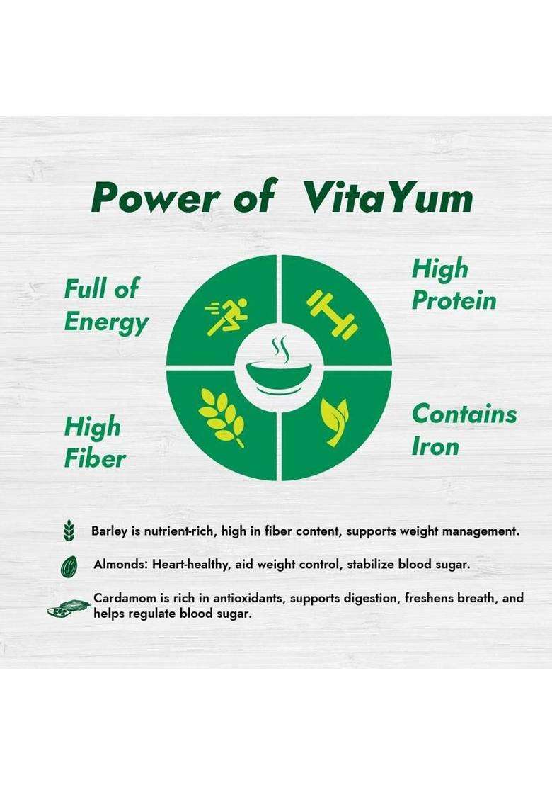 Vitayum Grain & Dry Fruits Porridge With Almonds & Cardamom | Natural Immunity Booster 250 G - Indya