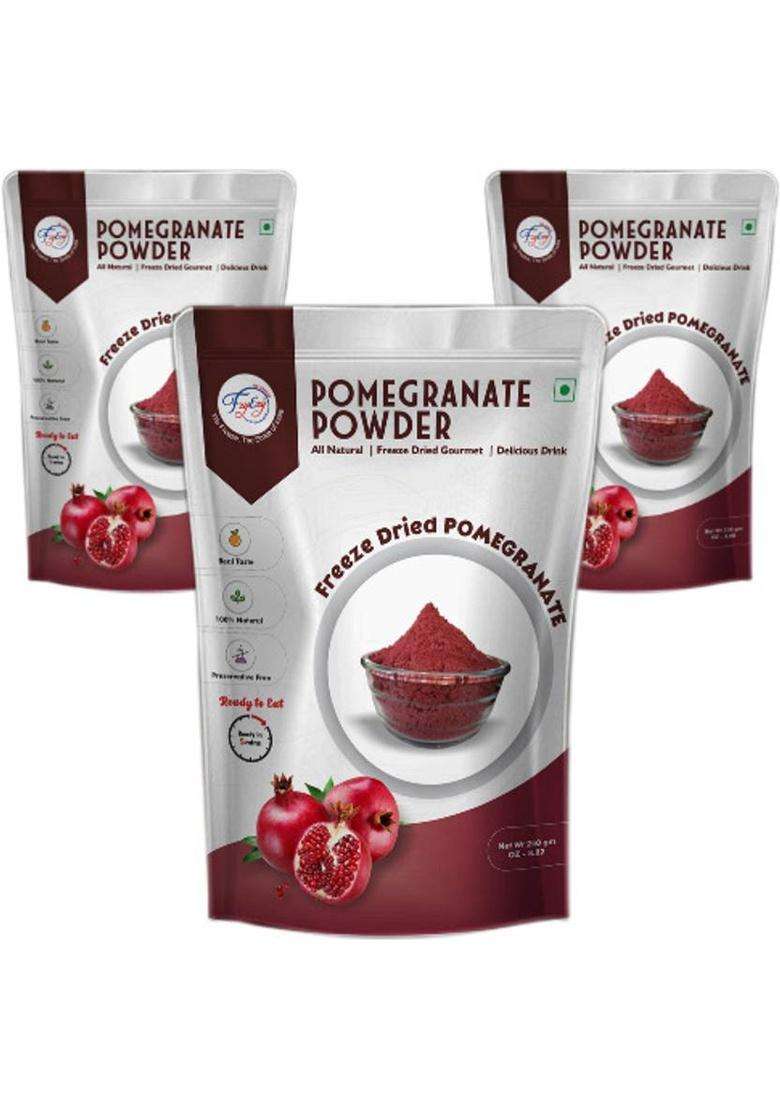 Fzyezy Freeze Dried|Healthy|Organic|Dehydrated Pomegranate Powder Pack-3(50Gm) 150 G&nbsp;&nbsp;(Pack Of 3) - Indya