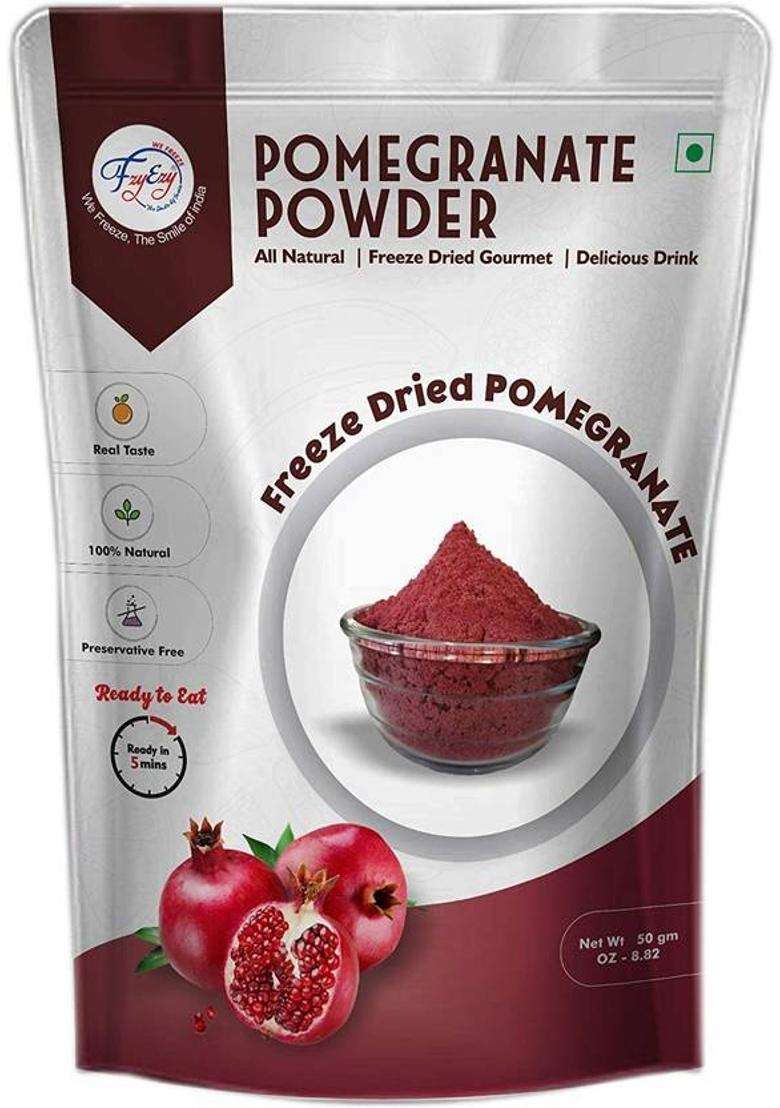 Fzyezy Freeze Dried|Healthy|Organic|Dehydrated Pomegranate Powder Pack-3(50Gm) 150 G&nbsp;&nbsp;(Pack Of 3) - Indya