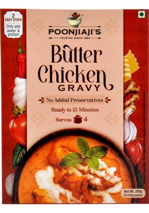 Poonjiaji"S Ready To Cook Butter Chicken Gravy, 200G 200 G