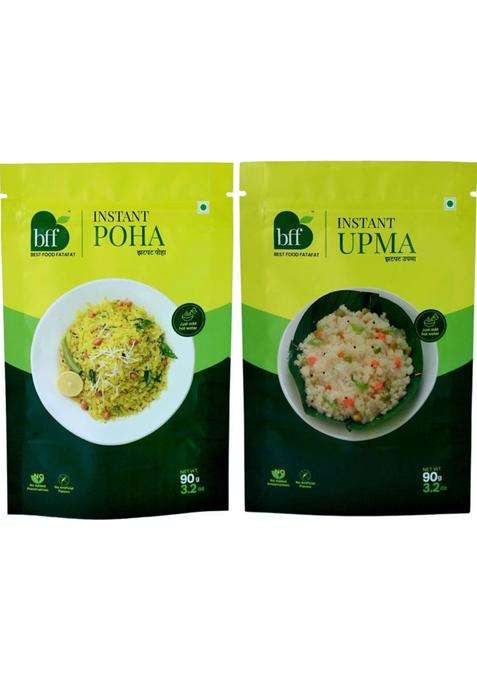 Bff Quick Breakfast Duo: (90G Each) Instant Poha & Instant Upma&nbsp;&nbsp;(180 G)