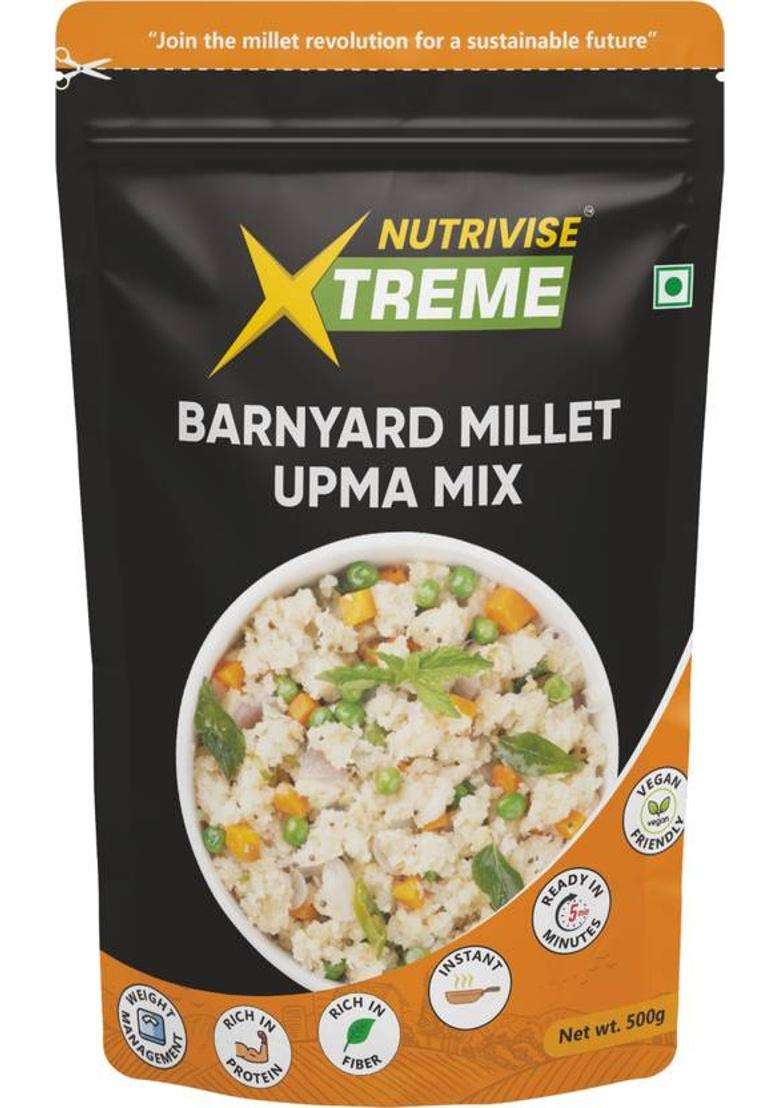 Nutrivise Xtreme Barnyard Millet Upma Mix-Instant Cook-Rich In Protein & Fiber-(Pack Of 1) 500 G - Indya