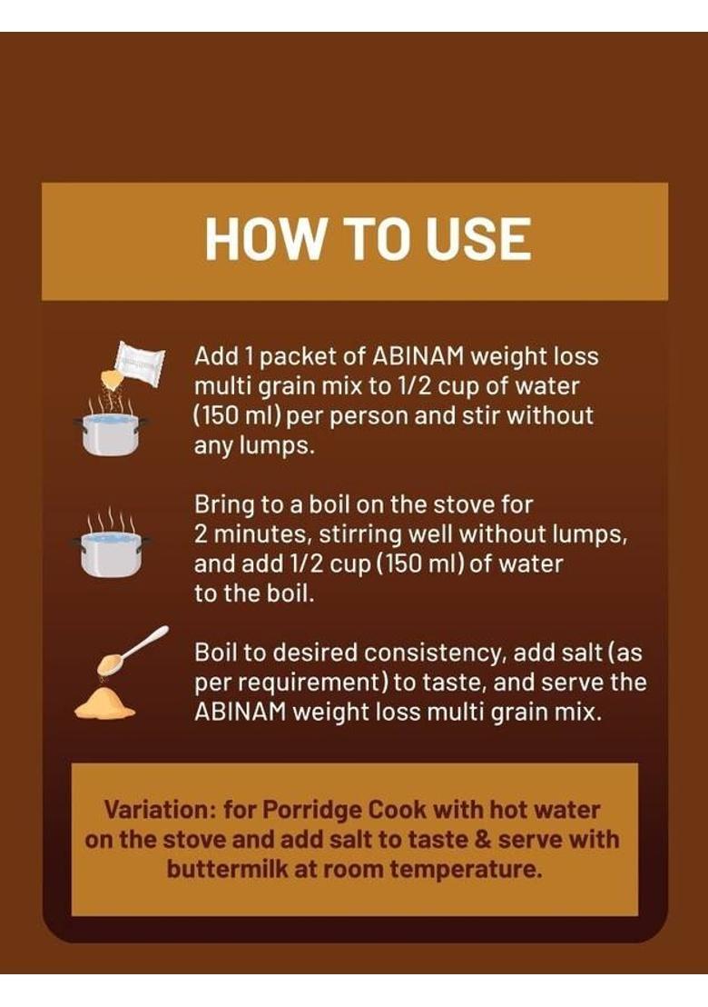 Abinam Health Care Weight Loss Multigrain Mix 500 G