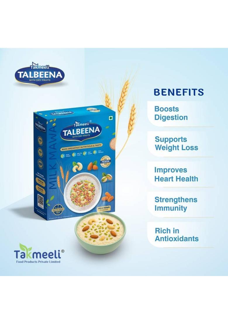 Takmeeli Talbeena With Dry Fruits – Milk Mawa Flavour | Premium Pack | Pack-1 |250G = 1 X 250 G