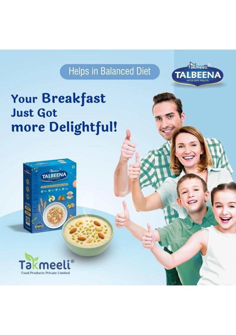 Takmeeli Talbeena With Dry Fruits – Milk Mawa Flavour | Premium Pack | Pack-1 |250G = 1 X 250 G
