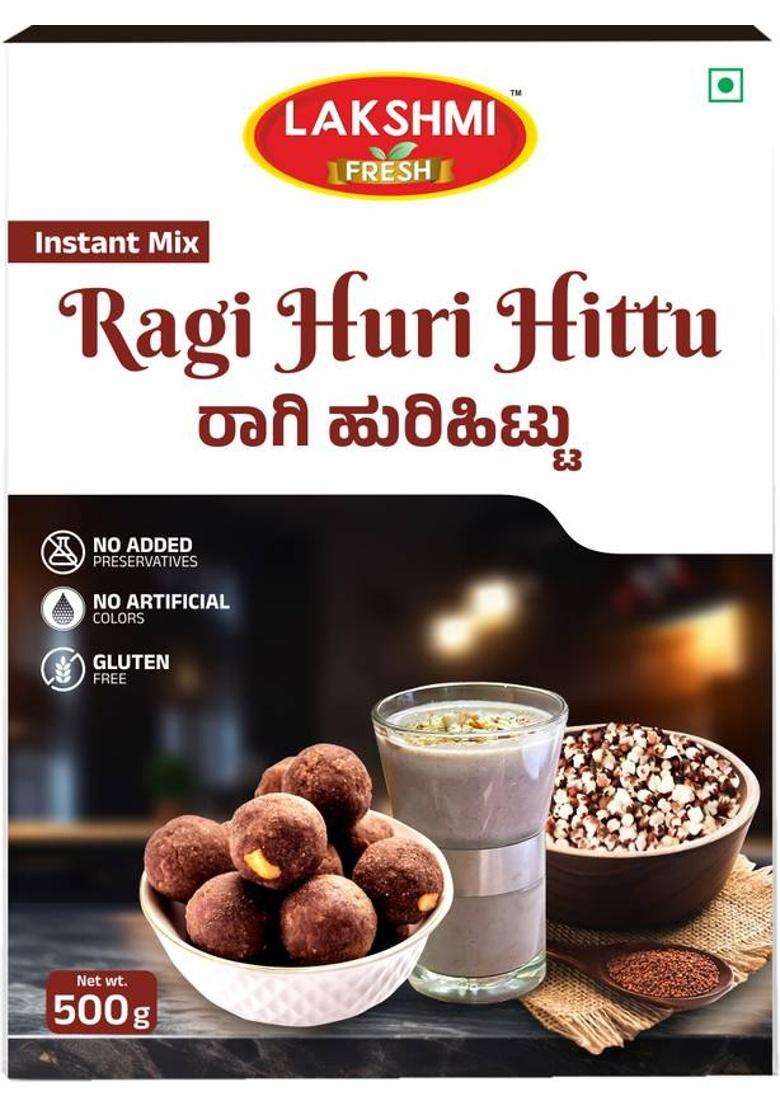 Lakshmi Fresh Ragi Huri Hittu 500G 500 G - Indya