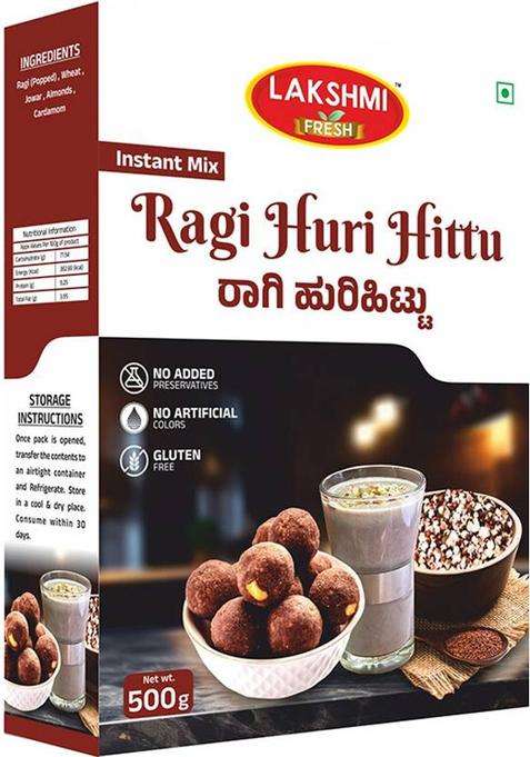 Lakshmi Fresh Ragi Huri Hittu 500G 500 G