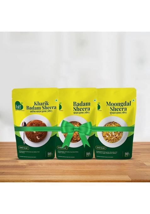 Bff Sweet Treat Sheera Combo Pack (Pack Of 3) | Traditional Indian Dessert Mixes&nbsp;&nbsp;(350 G)