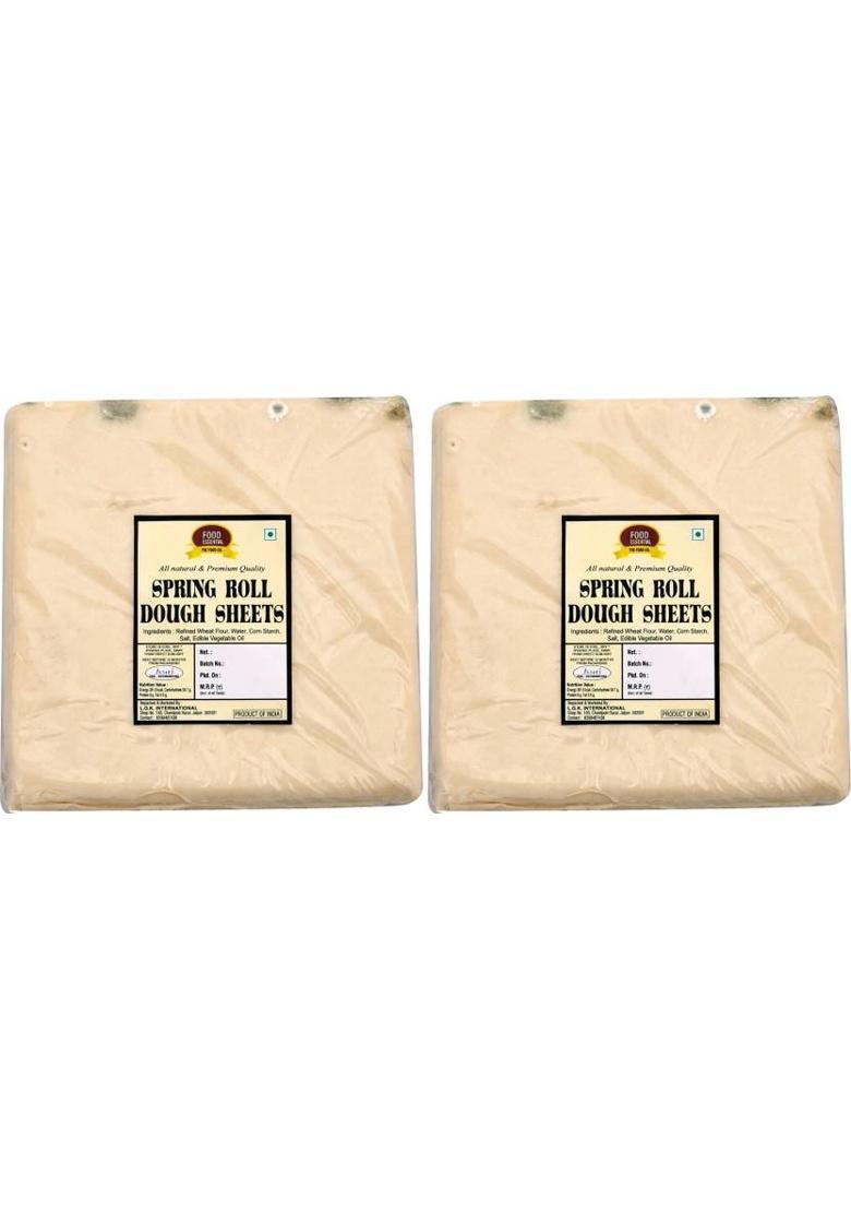 Food Essential Spring Roll Sheet 1 Kg. Pack Of 2 (50 Sheets In Each) (1 Kg)