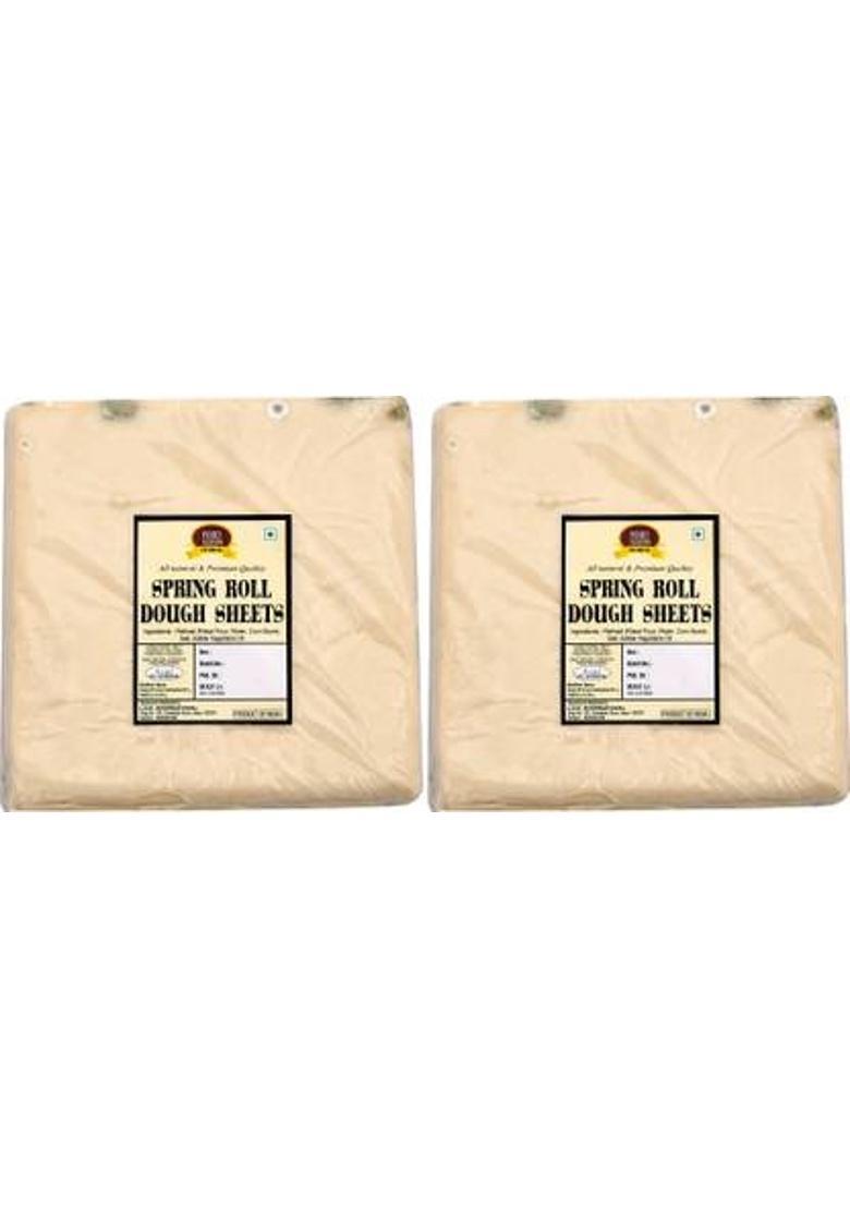 Food Essential Spring Roll Sheet 1 Kg. Pack Of 2 (50 Sheets In Each) (1 Kg)