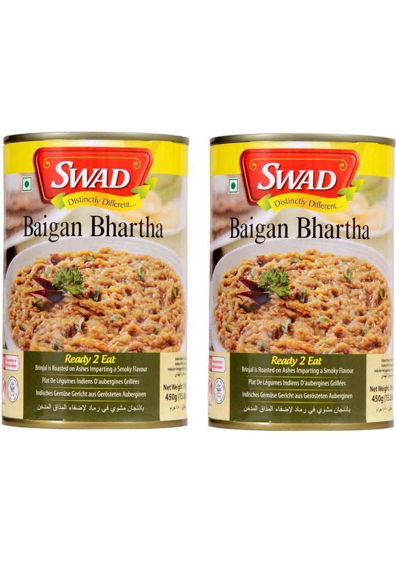 Swad Ready To Eat Baingan Bhartha | Instant Mix Vegetarian With No Added Preservative (900 G)