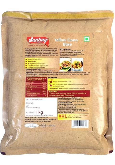 Sunbay Yellow Gravy Base 1 Kg 1 Kg