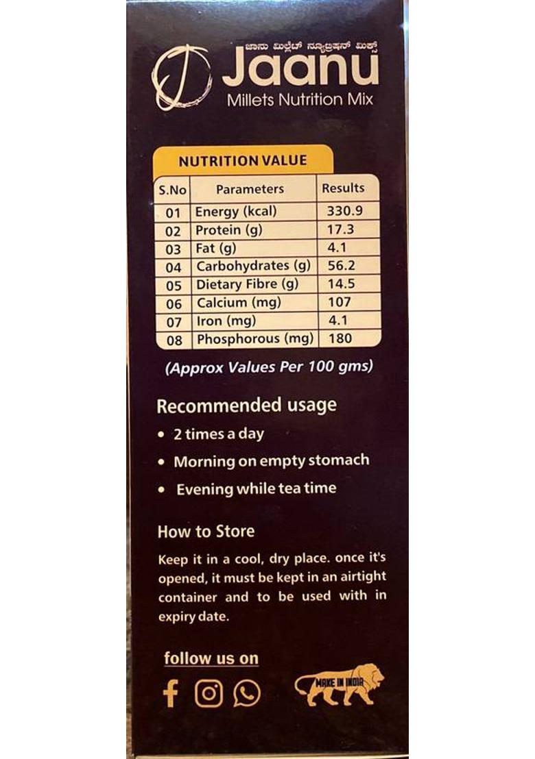 Jaanu Millets Nutrition Mix Porridge 1 Kg