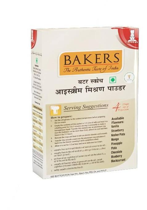 Bakers Butter Scotch Ice Cream Powder | 100% Veg | Classic & Delightful | Pack Of 3 300 G (Pack Of 3)