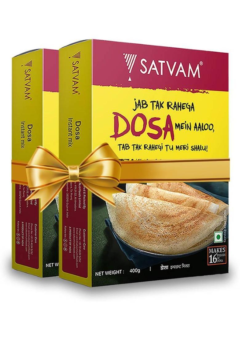 Satvam Dosa Instant Mix (2 X 400G) 800 G (Pack Of 2)