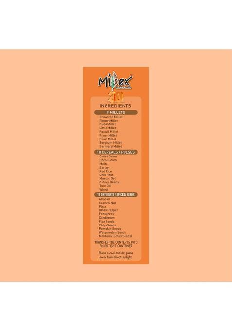 Millex Healthy Mix Millet |30 Natural Sprouted Cereal Mix| Multigrain Health Drink 800 G (Pack Of 2)