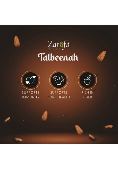 Zatafa Chocolate Talbina With Almonds, Natural & Healthy Breakfast Cereal, Sunnah Food 300 G