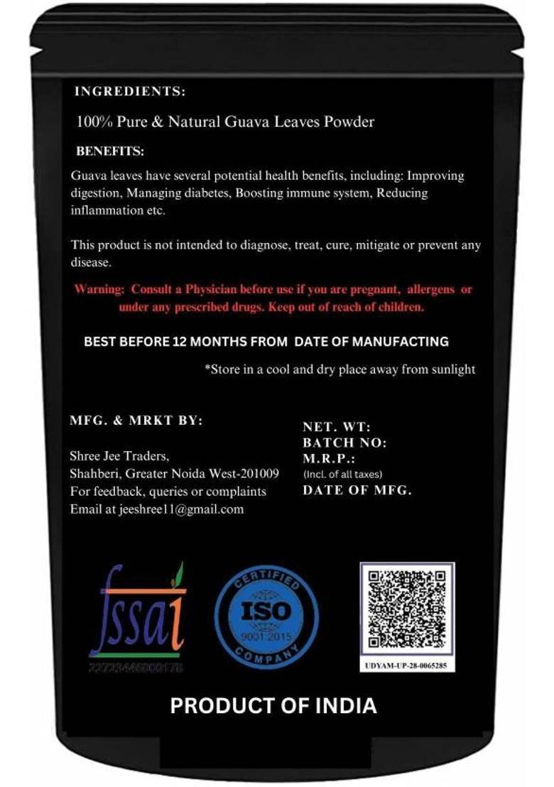 Shree Jee Organic Ready Mix Guava Leaf Powder 100Gm 100 G