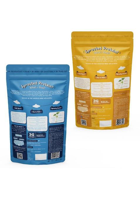 Gladful Sprouted Protein Banana And Choco-Banana Millet Pancake Mix 300 G (Pack Of 2)