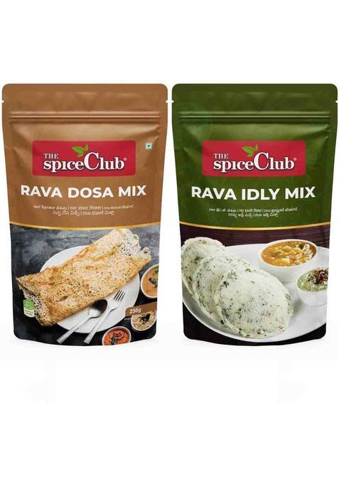 The Spice Club Rava Dosa Mix 250G + Rava Idly Mix 250G 500 G&nbsp;&nbsp;(Pack Of 2)