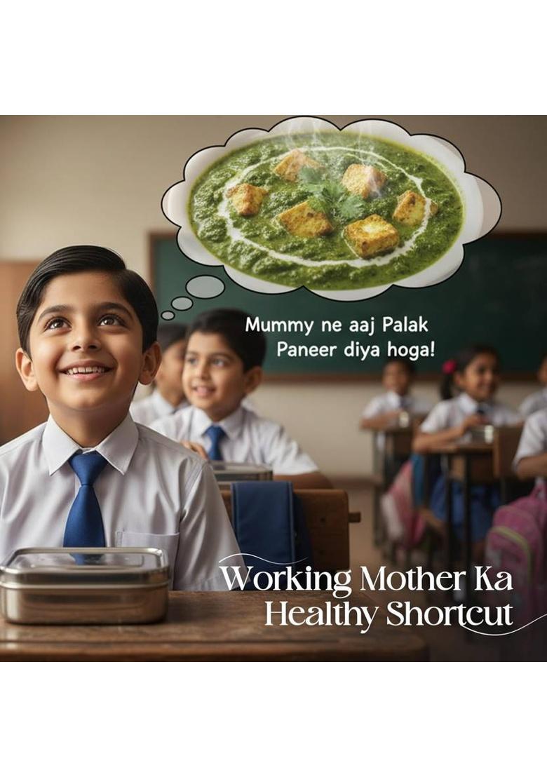 Chericious Ready To Eat Jain Palak Paneer (Re.Hy.Wt. 300 Gms), No Preservatives, Healthy (90 G)