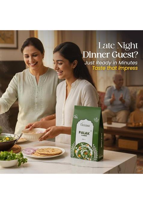 Chericious Ready To Eat Jain Palak Paneer (Re.Hy.Wt. 300 Gms), No Preservatives, Healthy (90 G)