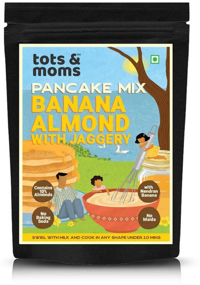 Tots And Moms Banana Almond Pancake Mix With Jaggery 250 G