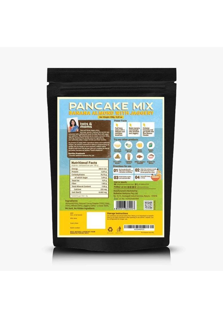 Tots And Moms Banana Almond Pancake Mix With Jaggery 250 G