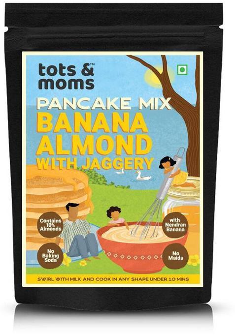Tots And Moms Banana Almond Pancake Mix With Jaggery 250 G