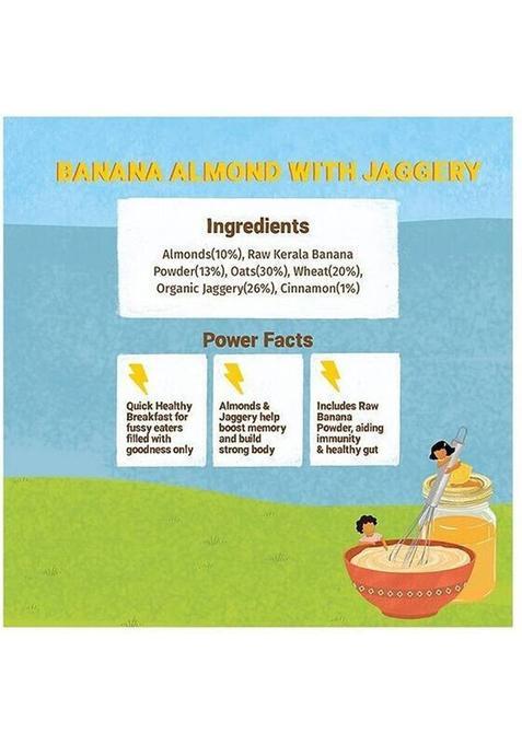 Tots And Moms Banana Almond Pancake Mix With Jaggery 250 G