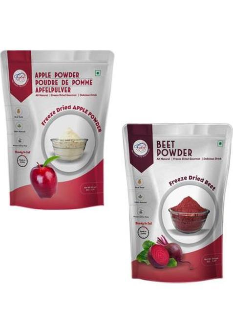 Fzyezy Freeze Dried|Healthy|Natural|Dehydrated Apple+Beet Juice|Drink Powder 100 G (Pack Of 2)