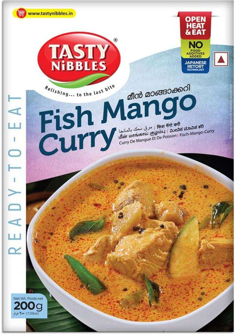 Tasty Nibbles Ready To Eat Fish Mango Curry | No Added Preservatives Using Retort Technology&nbsp;&nbsp;(200 G) - Indya