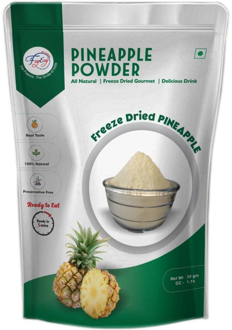 Fzyezy Freeze Dried|Healthy|Natural|Dehydrated Banana+Pineapple Juice|Drink Powder 100 G (Pack Of 2)