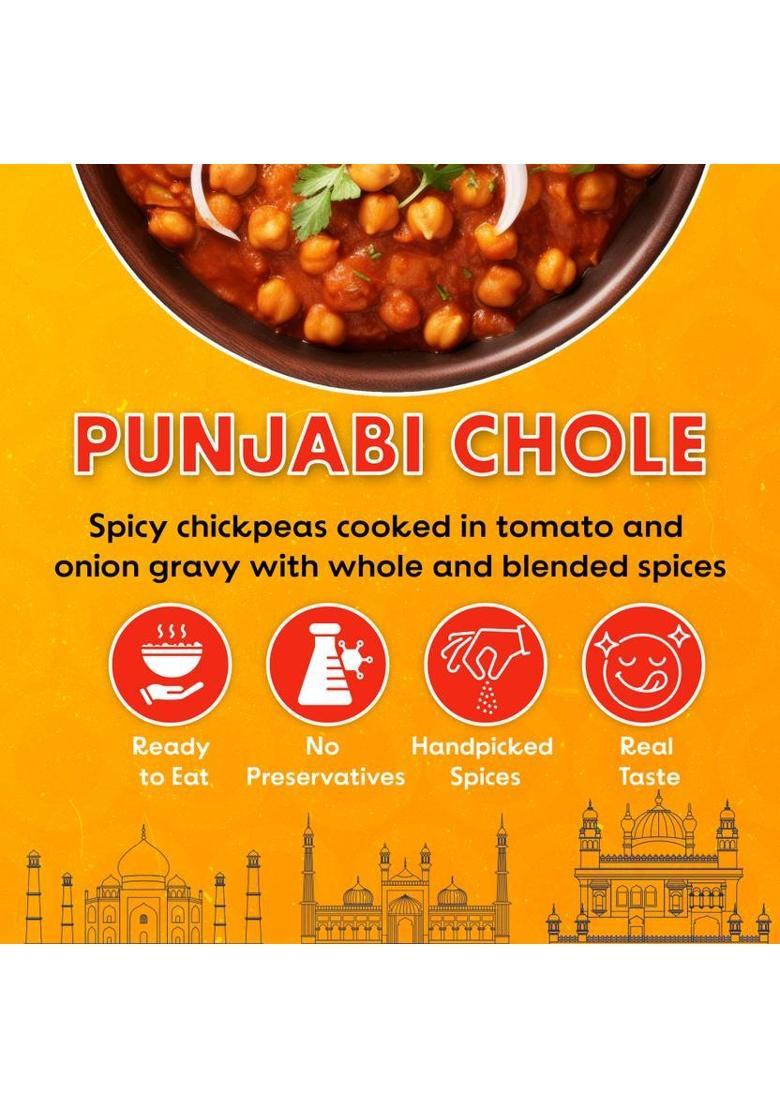 Chokhi Dhani By Na Punjabi Chole | Amritsari Masala | Ready To Eat Meal In 2 Minutes (Pack Of 1) (300 G)