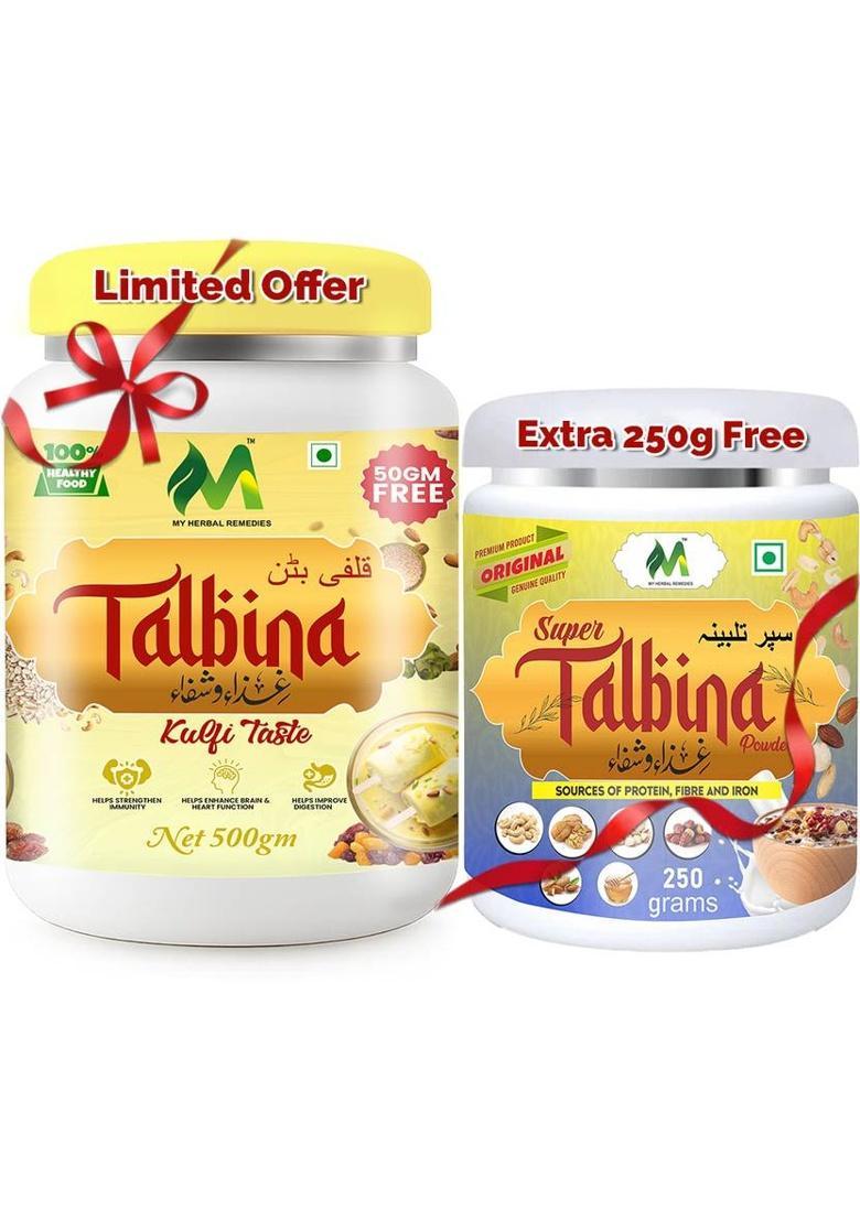 My Herbal Remedies Talbina Powder Kulfi Taste 500G + 250G Free (750G Pack) 750 G