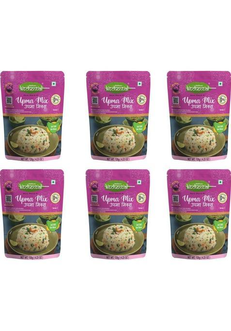 Kitchential Upma Mix | Quick Breakfast, Tasty Meal | (Pack Of 6 - 720 Gm) 720 G&nbsp;&nbsp;(Pack Of 6)