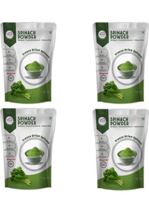 Fzyezy Freeze Dried|Healthy|Organic|Dehydrated Spinach Powder Pack-4(50Gm) 200 G